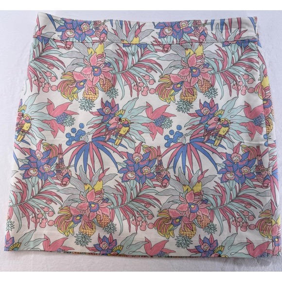 Talbots Dresses & Skirts - NWT Talbots Tropical Parrot Floral pencil Mini Skirt Size 16 pastel Resort